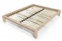 King bed 2 places wood