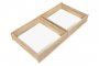 Lot de 2 tiroirs sur roulettes pin massif
