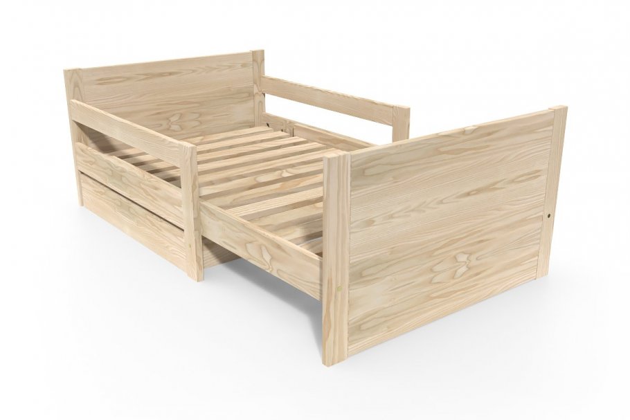 Lit évolutif enfant avec tiroir bois